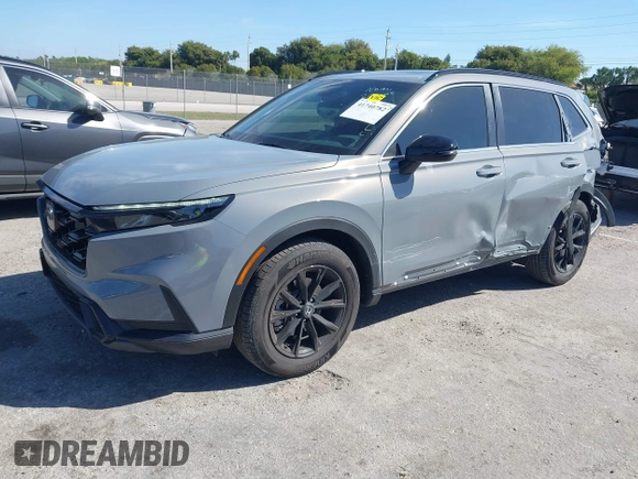2024 Honda CR-V Sport with VIN 7FARS5H53RE025850, listed as a IAAI auction lot 41740782 with 27,398 mi miles and . Bid and sale history available at DreamBid. Image 2.