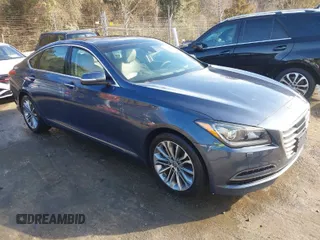 2015 Hyundai Genesis 3.8L with VIN KMHGN4JE8FU095759, listed as a IAAI auction lot 41630902 with 70,757 mi miles. Bid and sale history available at carsss.com. Image 1.