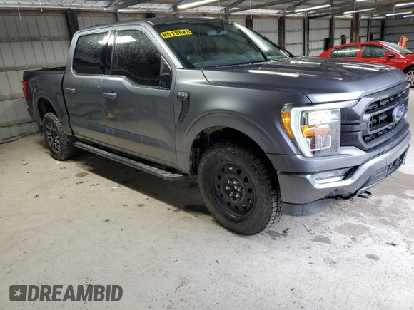 2021 Ford F-150 XL with VIN 1FTFW1E82MFA21318, listed as a Copart auction lot 54409795 with 74,977 mi miles and Salvage Title. Bid and sale history available at carsss.com. Image 4.