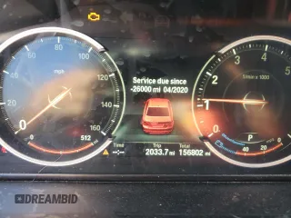 2015 BMW 7 Series 740Li xDrive with VIN WBAYF4C50FD874041, listed as a Copart auction lot 81666074 with 156,802 mi miles and Salvage Title. Bid and sale history available at carsss.com. Image 9.
