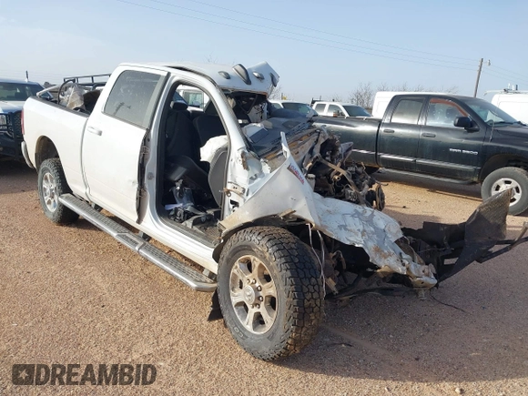 2022 Ram 2500 Big Horn with VIN 3C6UR5DJXNG280334, listed as a IAAI auction lot 41689834 with 1 mi miles. Bid and sale history available at carsss.com. Image 1.