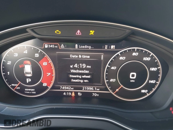 2018 Audi SQ5 Premium Plus z VIN WA1A4AFY1J2147407, wystawiony jako IAAI lot #40910292 z przebiegiem 74 942 mil mil oraz . Historia ofert i sprzedaży dostępna na DreamBid. Obrazek 7.