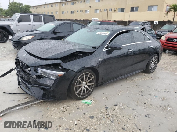 2023 Mercedes-Benz CLA 45 AMG with VIN W1K5J5DB9PN414523, listed as a Copart auction lot 52193645 with 27,492 mi miles and Salvage Title. Bid and sale history available at DreamBid. Image 1.
