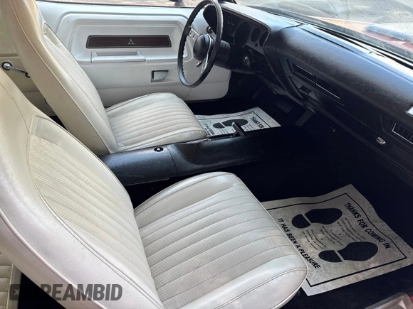 1973 Dodge Challenger с VIN JH23G3B288440, выставлен на аукционе Copart как лот 67135595 с пробегом 3 815 миль миль и Чистый • Clean title. История ставок и продаж доступна на DreamBid. Изображение 5.