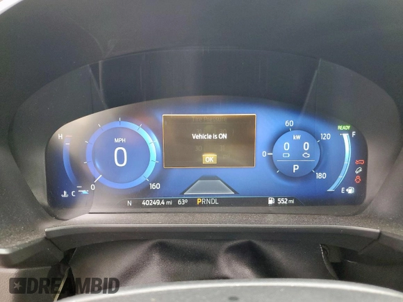 2020 Ford Escape Titanium Hybrid with VIN 1FMCU0DZ6LUA11328, listed as a Copart auction lot 55223045 with 40,249 mi miles and Salvage title. Bid and sale history available at DreamBid. Image 9.