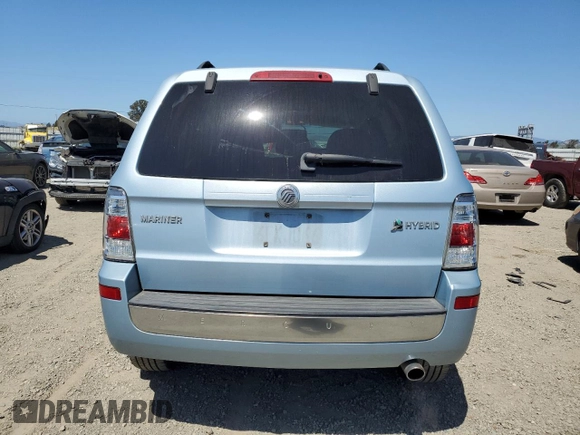 2009 Mercury Mariner Hybrid with VIN 4M2CU29379KJ10176, listed as a Copart auction lot 57554475 with 121,691 mi miles and Clean title. Bid and sale history available at DreamBid. Image 6.