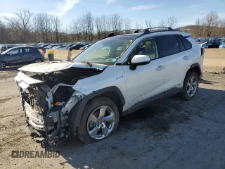 2020 Toyota RAV4 Hybrid Limited with VIN JTMD6RFV5LD006851, listed as a Copart auction lot 53715355 with 62,523 mi miles and Salvage Title. Bid and sale history available at carsss.com. Image 1.