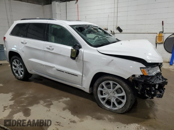 2021 Jeep Grand Cherokee Summit with VIN 1C4RJFJT3MC509830, listed as a Copart auction lot 82992314 with 46,774 mi miles and Salvage Title. Bid and sale history available at carsss.com. Image 4.