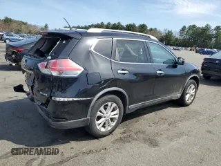 2016 Nissan Rogue SV with VIN KNMAT2MV4GP673100, listed as a Copart auction lot 53835905 with 109,158 mi miles and Salvage Title. Bid and sale history available at carsss.com. Image 3.