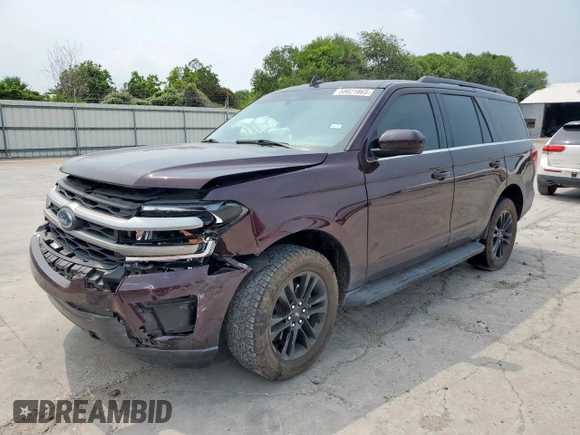 2024 Ford Expedition XLT with VIN 1FMJU1H88REA95895, listed as a Copart auction lot 58021865 with 4,403 mi miles and Salvage title. Bid and sale history available at DreamBid. Image 1.