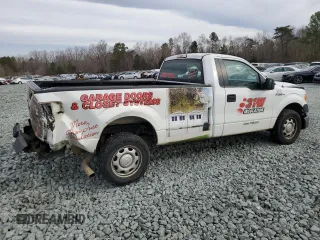 2013 Ford F-150 XL with VIN 1FTMF1CM7DKE41350, listed as a Copart auction lot 47526385 with 210,727 mi miles and Salvage Title. Bid and sale history available at carsss.com. Image 3.