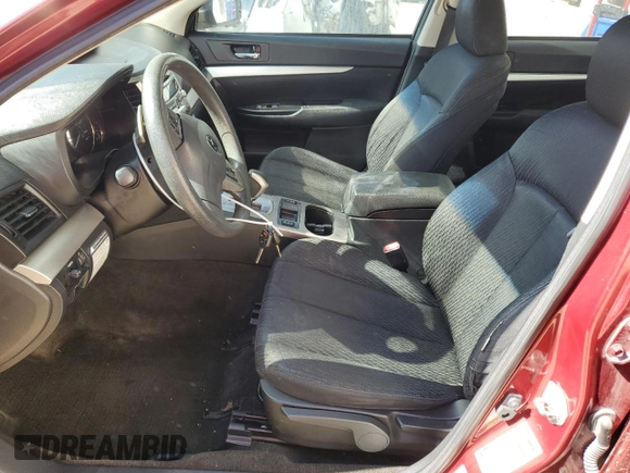 2012 Subaru Legacy 2.5i with VIN 4S3BMCA68C3012840, listed as a Copart auction lot 50399905 with 0 mi miles and Salvage Title. Bid and sale history available at carsss.com. Image 7.