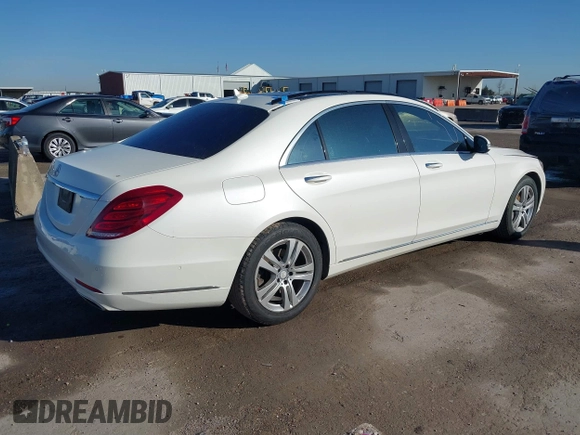 2017 Mercedes-Benz S 550 with VIN WDDUG8CB9HA316369, listed as a IAAI auction lot 41732950 with 76,672 mi miles and . Bid and sale history available at carsss.com. Image 4.