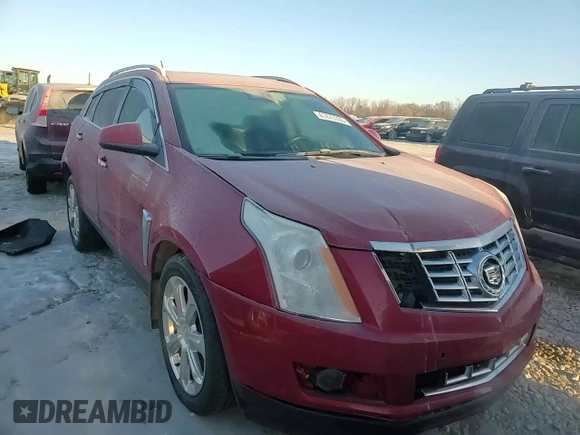 2015 Cadillac SRX Performance Collection with VIN 3GYFNFE39FS556708, listed as a Copart auction lot 41670355 with 177,601 mi miles and Salvage title. Bid and sale history available at DreamBid. Image 14.