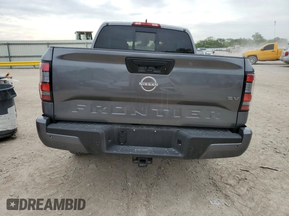 2023 Nissan Frontier SV with VIN 1N6ED1EJ7PN638273, listed as a Copart auction lot 55826515 with Not provided miles and Salvage title. Bid and sale history available at DreamBid. Image 6.