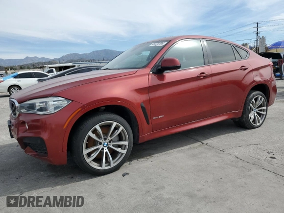2017 BMW X6 xDrive50i with VIN 5UXKU6C53H0S99548, listed as a Copart auction lot 46370795 with 89,800 mi miles and Clean Title. Bid and sale history available at carsss.com. Image 1.