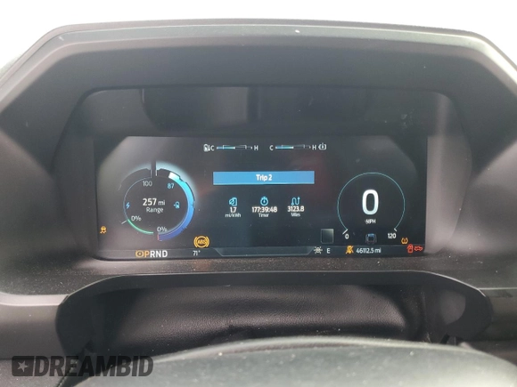 2022 Ford F-150 Lightning Pro with VIN 1FT6W1EV4NWG01810, listed as a Copart auction lot 55172465 with 46,112 mi miles and Salvage title. Bid and sale history available at DreamBid. Image 9.