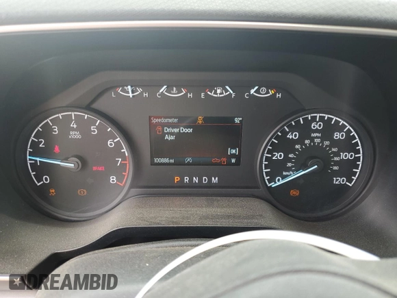 2021 Ford F-150 XL with VIN 1FTEX1CB8MKD88951, listed as a Copart auction lot 64674024 with 100,886 mi miles and Salvage title. Bid and sale history available at DreamBid. Image 9.