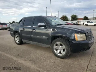 2007 Chevrolet Avalanche LTZ with VIN 3GNFK123X7G234726, listed as a Copart auction lot 76825204 with 0 mi miles and Salvage Title. Bid and sale history available at carsss.com. Image 4.