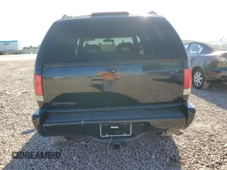 1997 GMC Jimmy SLS with VIN 1GKDT13W8V2560329, listed as a Copart auction lot 80992204 with 231,051 mi miles and Salvage Title. Bid and sale history available at carsss.com. Image 6.