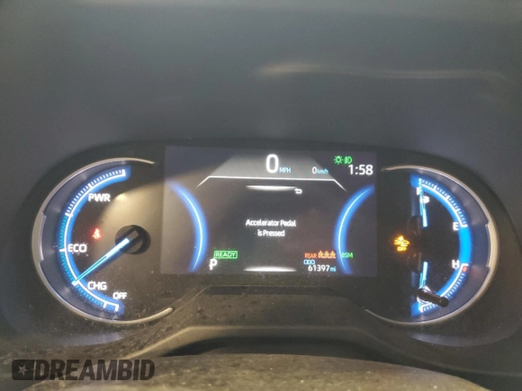 2021 Toyota RAV4 Hybrid XSE with VIN 2T3E6RFV7MW009954, listed as a Copart auction lot 54954425 with 61,397 mi miles and Salvage title. Bid and sale history available at DreamBid. Image 9.