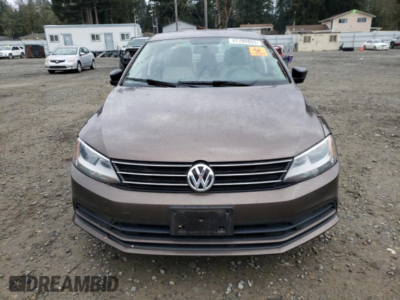 2015 Volkswagen Jetta S with VIN 3VW2K7AJ0FM242227, listed as a Copart auction lot 47788865 with Not provided miles and Clean title. Bid and sale history available at DreamBid. Image 5.