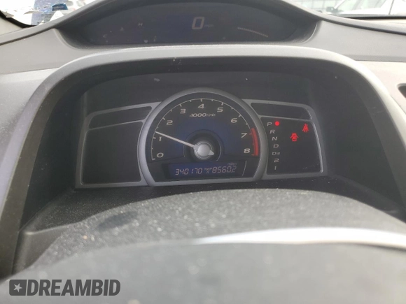 2008 Honda Civic Cpe LX with VIN 2HGFG12608H558520, listed as a Copart auction lot 53000085 with 340,170 mi miles and Salvage Title. Bid and sale history available at carsss.com. Image 9.