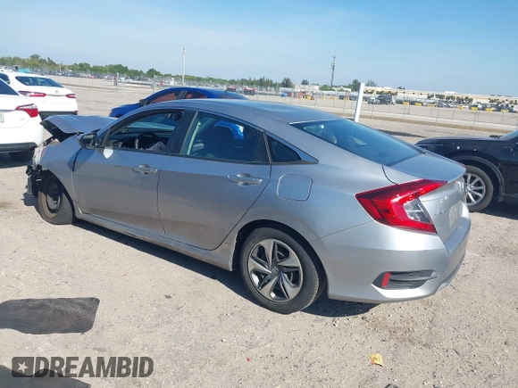 2020 Honda Civic Sedan LX with VIN 2HGFC2F68LH574100, listed as a IAAI auction lot 41890886 with 82,487 mi miles. Bid and sale history available at carsss.com. Image 3.