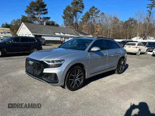 2019 Audi Q8 Premium Plus with VIN WA1EVAF14KD017080, listed as a Copart auction lot 43855065 with 102,846 mi miles and Clean Title. Bid and sale history available at carsss.com. Image 2.