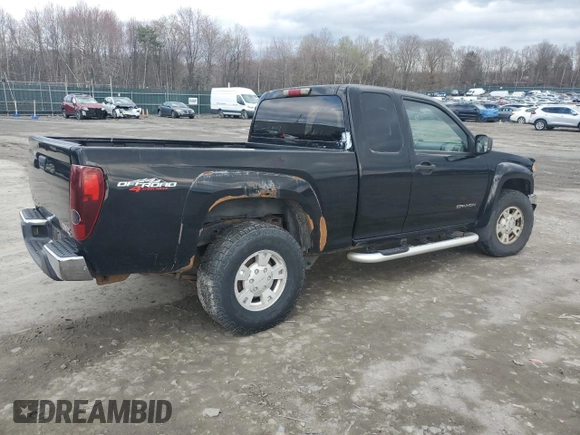 2005 GMC Canyon SLE Z85 with VIN 1GTDT196158135695, listed as a Copart auction lot 52523165 with 0 mi miles and Clean Title. Bid and sale history available at carsss.com. Image 3.