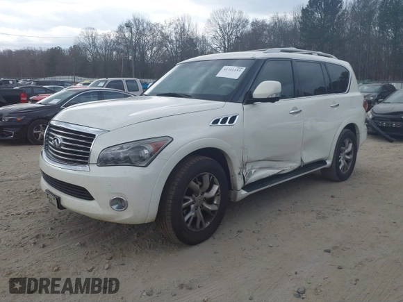 2013 Infiniti QX56 z VIN JN8AZ2NCXD9330307, wystawiony jako IAAI lot #41721153 z przebiegiem 160 769 mil mil oraz . Historia ofert i sprzedaży dostępna na DreamBid. Obrazek 2.