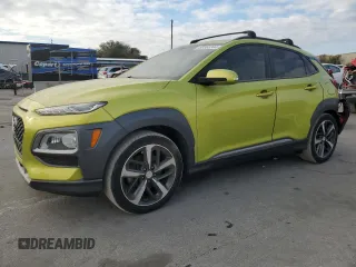 2018 Hyundai Kona Ultimate with VIN KM8K53A5XJU065384, listed as a Copart auction lot 80363344 with 91,046 mi miles and Non Repairable. Bid and sale history available at carsss.com. Image 1.