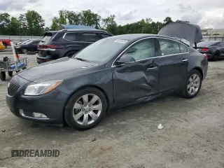 2013 Buick Regal Turbo Premium 2 with VIN 2G4GT5GV8D9166164, listed as a Copart auction lot 58703425 with 77,657 mi miles and Salvage title. Bid and sale history available at DreamBid. Image 1.