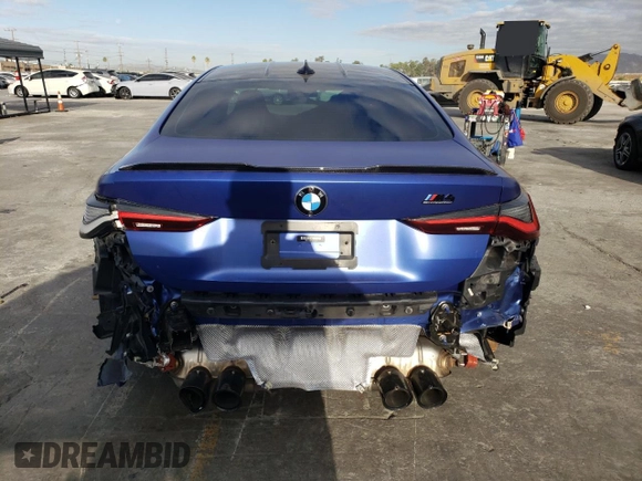 2022 BMW M4 Competition xDrive with VIN WBS43AZ07NCH86849, listed as a Copart auction lot 77731963 with 12,870 mi miles. Bid and sale history available at carsss.com. Image 6.