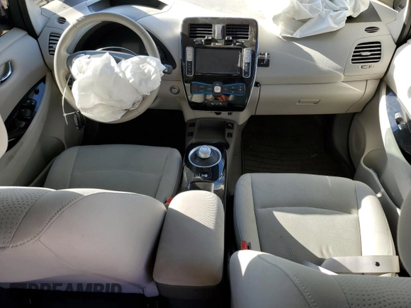 2016 Nissan LEAF SV with VIN 1N4BZ0CP8GC310287, listed as a Copart auction lot 89167585 with 0 mi miles and Salvage Title. Bid and sale history available at carsss.com. Image 8.
