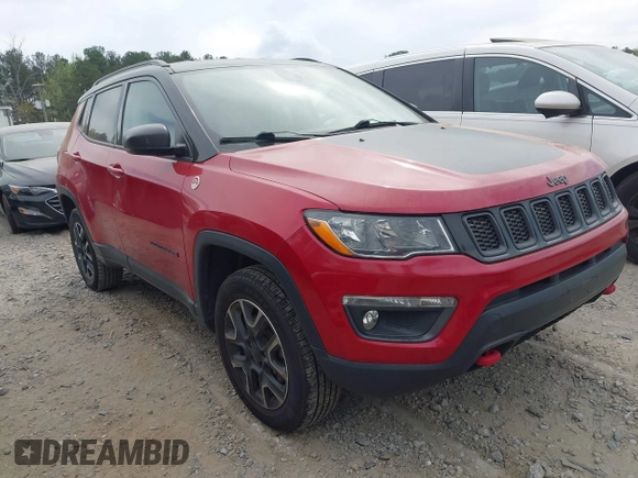 2020 Jeep Compass Trailhawk with VIN 3C4NJDDB8LT207748, listed as a IAAI auction lot 41963469 with 66,496 mi miles and . Bid and sale history available at carsss.com. Image 1.