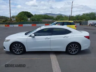 2015 Acura TLX V6 Tech with VIN 19UUB2F56FA015522, listed as a IAAI auction lot 42185190 with 116,965 mi miles. Bid and sale history available at carsss.com. Image 14.