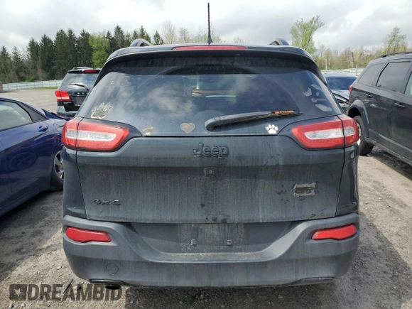 2017 Jeep Cherokee Limited with VIN 1C4PJMDBXHW569154, listed as a Copart auction lot 55126605 with 129,201 mi miles and Salvage Title. Bid and sale history available at DreamBid. Image 6.