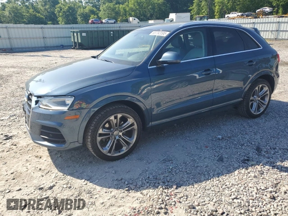 2017 Audi Q3 Premium Plus with VIN WA1JCCFS6HR010183, listed as a Copart auction lot 53792095 with 72,859 mi miles and Salvage title. Bid and sale history available at DreamBid. Image 1.