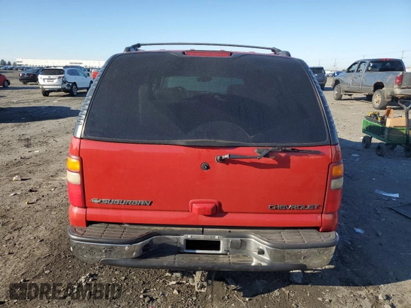 2002 Chevrolet Suburban LS with VIN 3GNEC16Z32G297666, listed as a Copart auction lot 88427615 with 0 mi miles and Salvage Title. Bid and sale history available at carsss.com. Image 6.