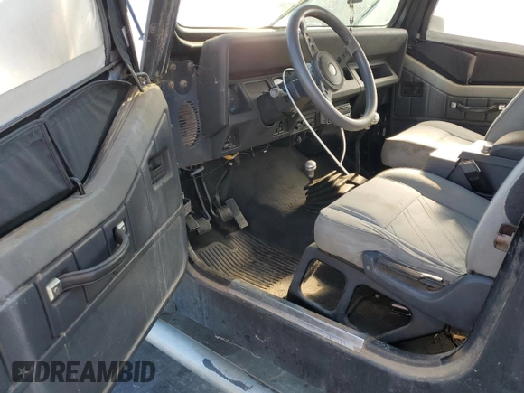 1992 Jeep Wrangler with VIN 2J4FY29S5NJ505850, listed as a Copart auction lot 64117655 with 93,250 mi miles and Clean title. Bid and sale history available at DreamBid. Image 8.