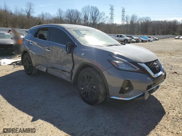 2024 Nissan Murano SL with VIN 5N1AZ2CJ3RC126385, listed as a Copart auction lot 46260315 with 7,099 mi miles and Salvage Title. Bid and sale history available at carsss.com. Image 4.