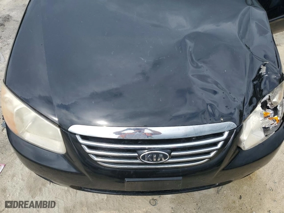 2007 Kia Spectra EX with VIN KNAFE121575466606, listed as a Copart auction lot 72697584 with 91,619 mi miles and Salvage Title. Bid and sale history available at carsss.com. Image 11.