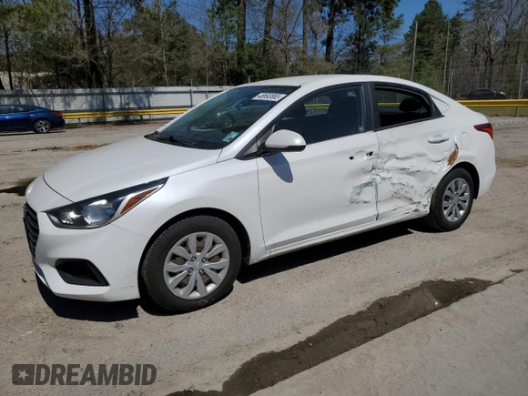 2021 Hyundai Accent SE with VIN 3KPC24A63ME147895, listed as a Copart auction lot 48693865 with 79,738 mi miles and Salvage Title. Bid and sale history available at carsss.com. Image 1.
