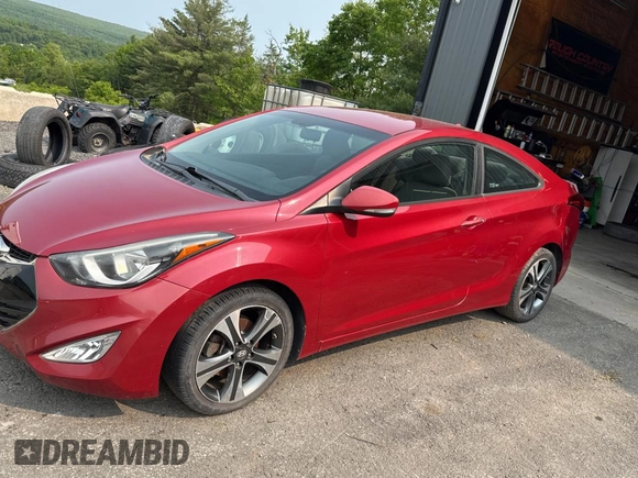 2014 Hyundai Elantra z VIN KMHDH6AH9EU028683, wystawiony jako Copart lot #59786275 z przebiegiem 89 876 mil mil oraz Czysty tytuł • Clean title. Historia ofert i sprzedaży dostępna na DreamBid. Obrazek 2.