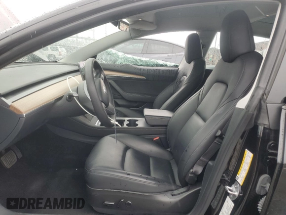 2023 Tesla Model 3 with VIN 5YJ3E1EA1PF677592, listed as a Copart auction lot 47621875 with 12,247 mi miles and Salvage Title. Bid and sale history available at DreamBid. Image 7.