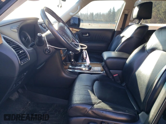 2012 Infiniti QX56 7-passenger z VIN JN8AZ2NE3C9021696, wystawiony jako Copart lot #42432495 z przebiegiem 153 684 mil mil oraz Szkoda całkowita • Salvage title. Historia ofert i sprzedaży dostępna na DreamBid. Obrazek 7.