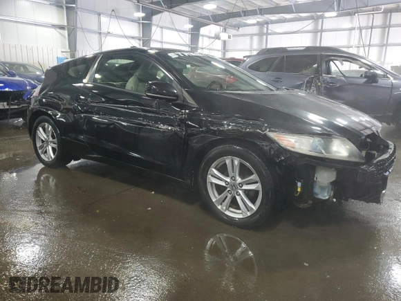 2012 Honda CR-Z EX with VIN JHMZF1D61CS003524, listed as a Copart auction lot 44848715 with 71,317 mi miles and Salvage Title. Bid and sale history available at carsss.com. Image 4.