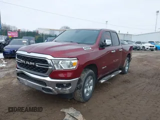 2022 Ram 1500 Big Horn with VIN 1C6RRFBG4NN263670, listed as a IAAI auction lot 41598066 with 49,999 mi miles and . Bid and sale history available at DreamBid. Image 2.