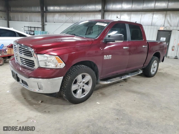 2017 Ram 1500 Big Horn with VIN 1C6RR7LG3HS667327, listed as a Copart auction lot 43693235 with 105,381 mi miles and Salvage Title. Bid and sale history available at carsss.com. Image 1.